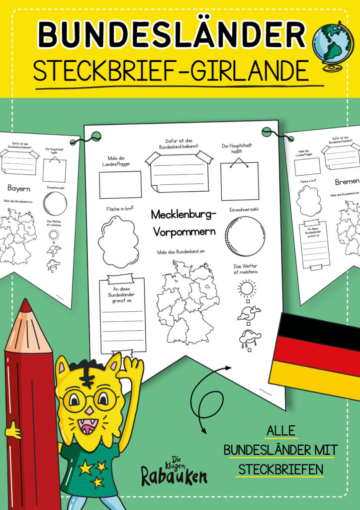 Bundesländer Steckbrief Girlande