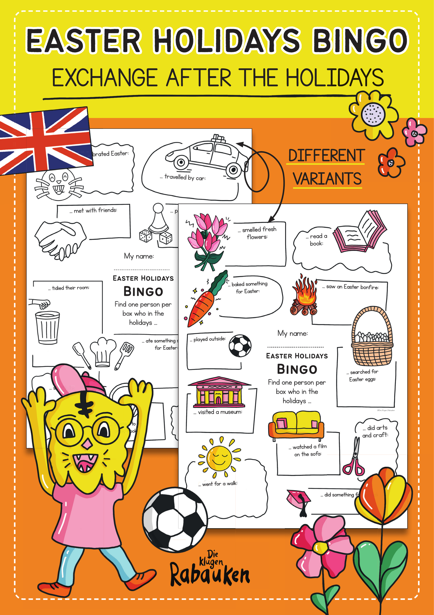 Easter Holidays Bingo – Back to School Speaking