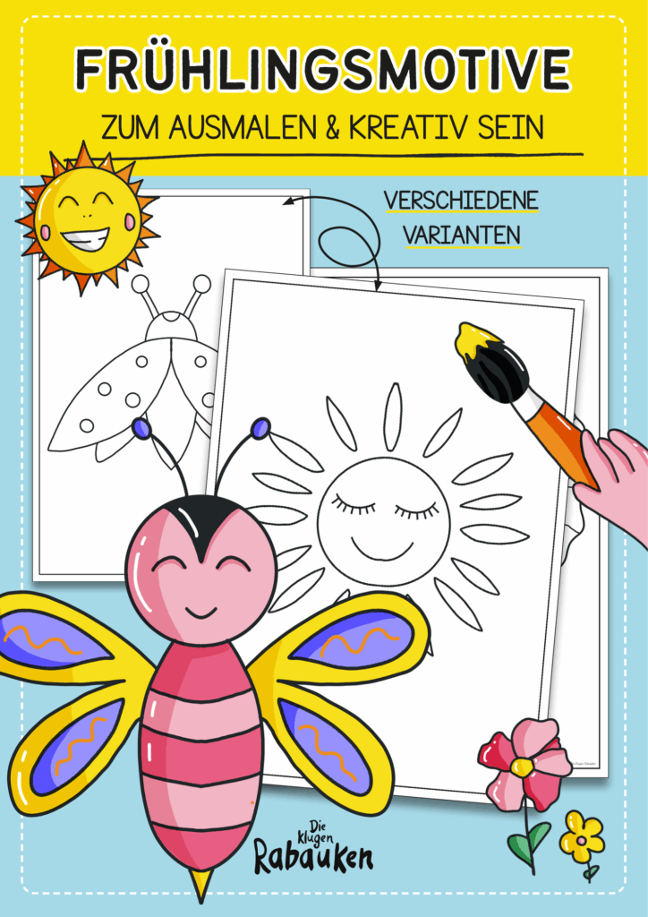 Frühlingsmotive zum ausmalen