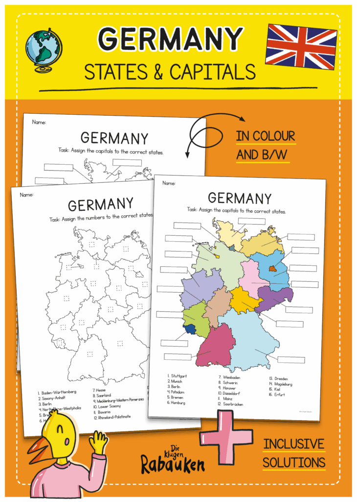 German states & capitals (auf Englisch)