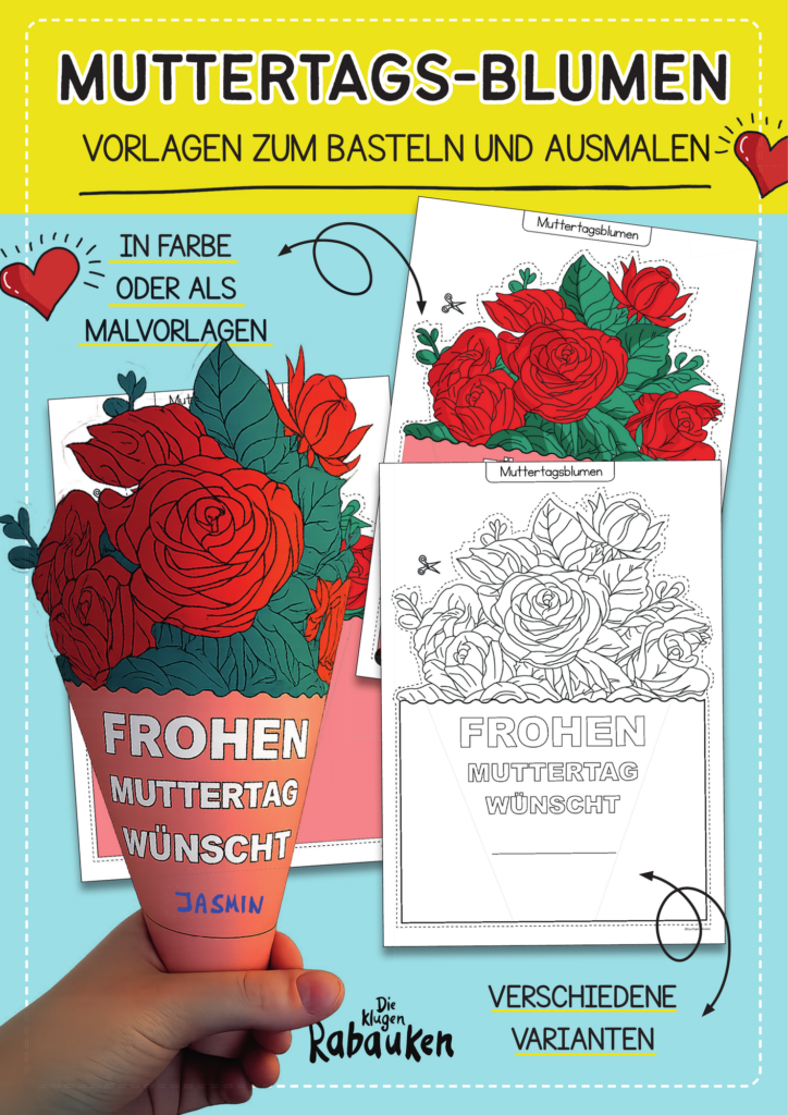 Muttertag Rosen Basteln