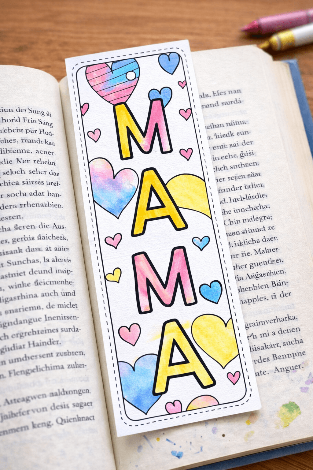 Muttertags Lesezeichen