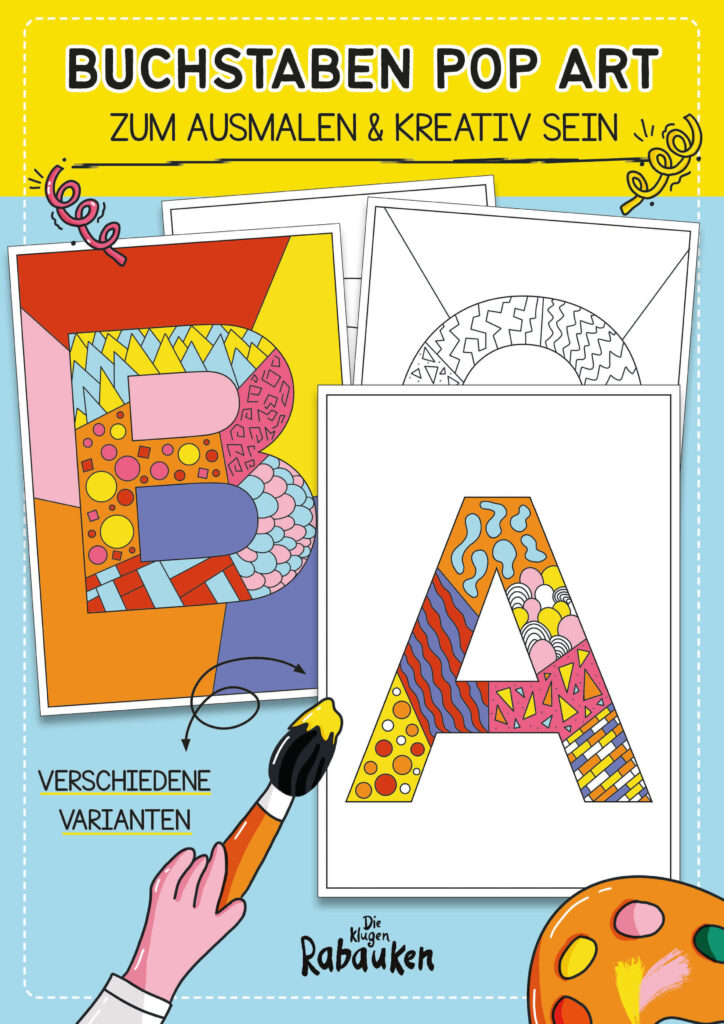Buchstaben Pop Art