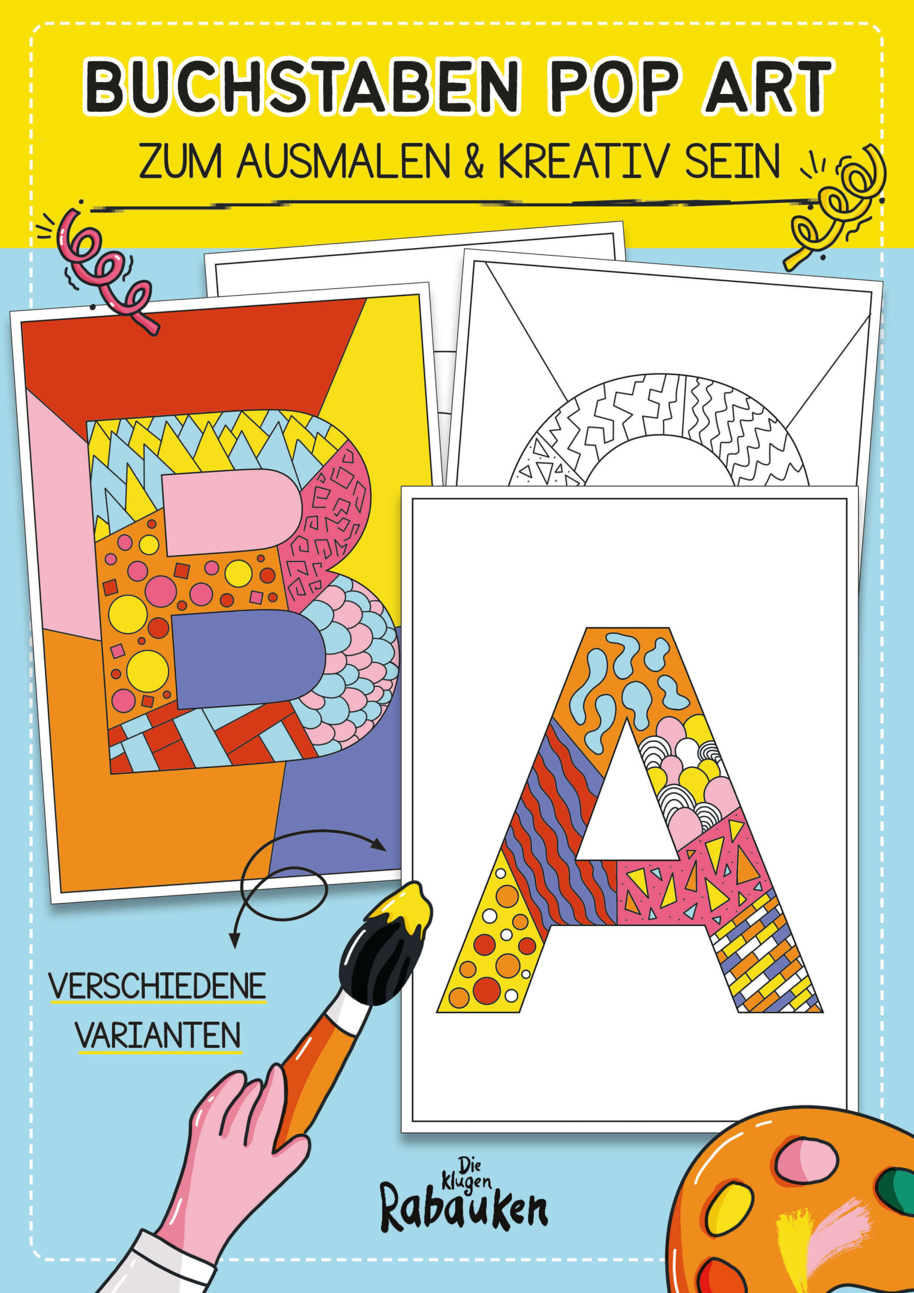Buchstaben Pop Art