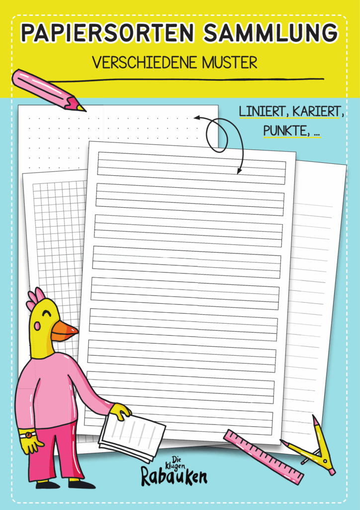 Papiersorten Sammlung