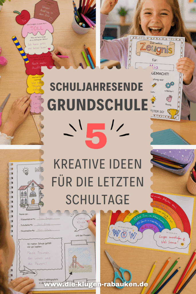 schuljahresende Grundschule Titelbild