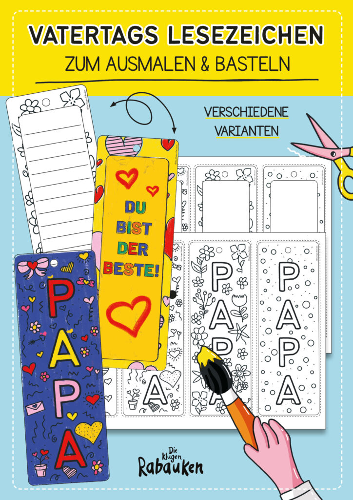 Vatertag Lesezeichen