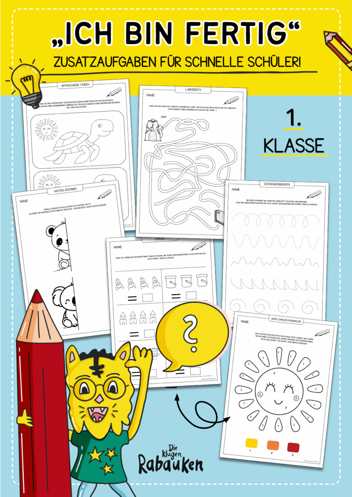 Ich bin fertig Aufgaben 1 Klasse