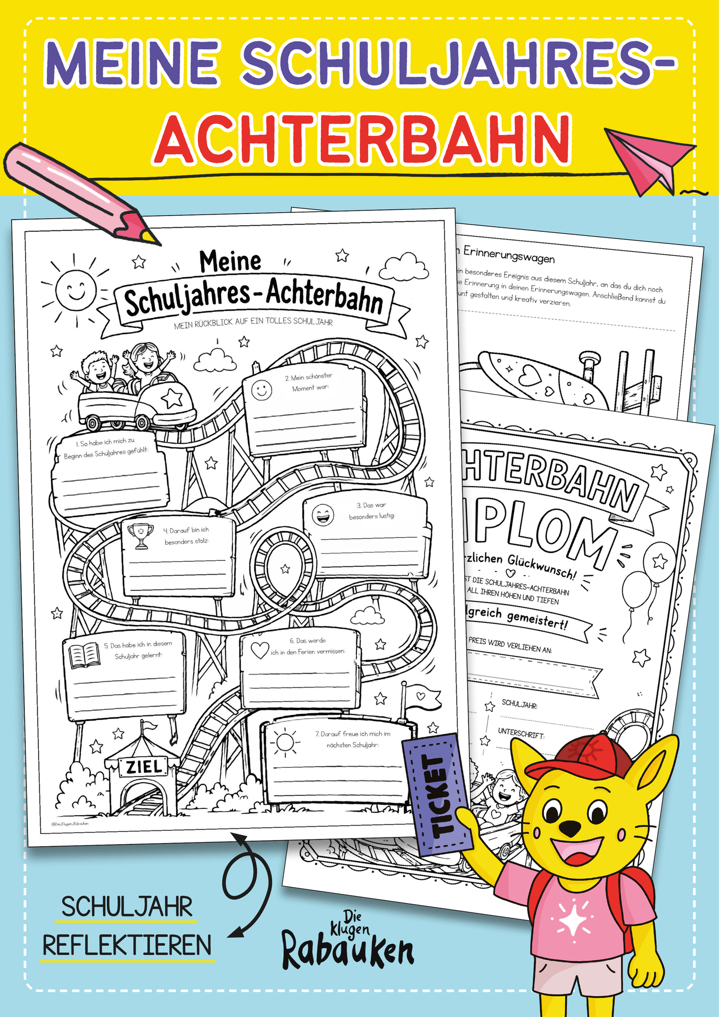 Schuljahresende Achterbahn