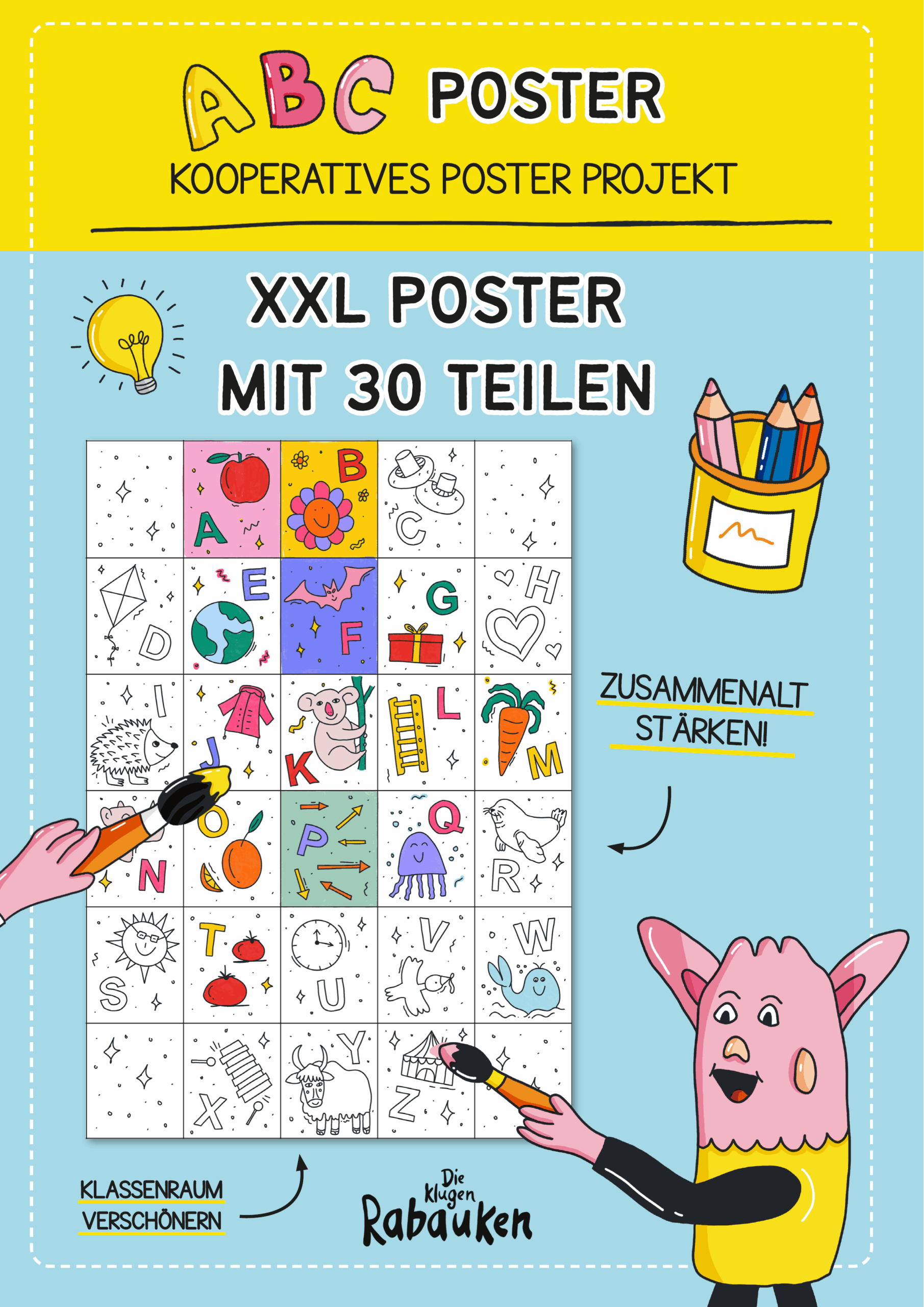 ABC Poster – Kooperatives XXL Poster Projekt