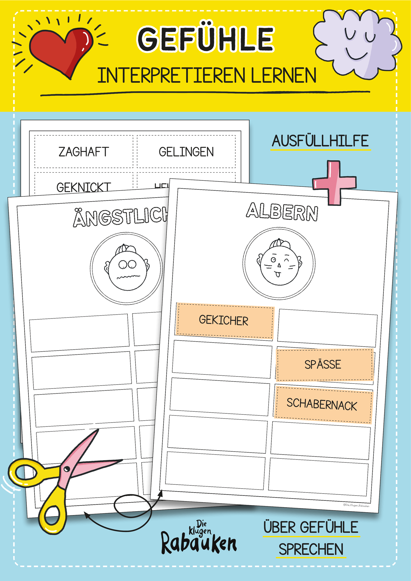 Gefühle erkennen – Arbeitsblätter & Unterrichtsmaterial