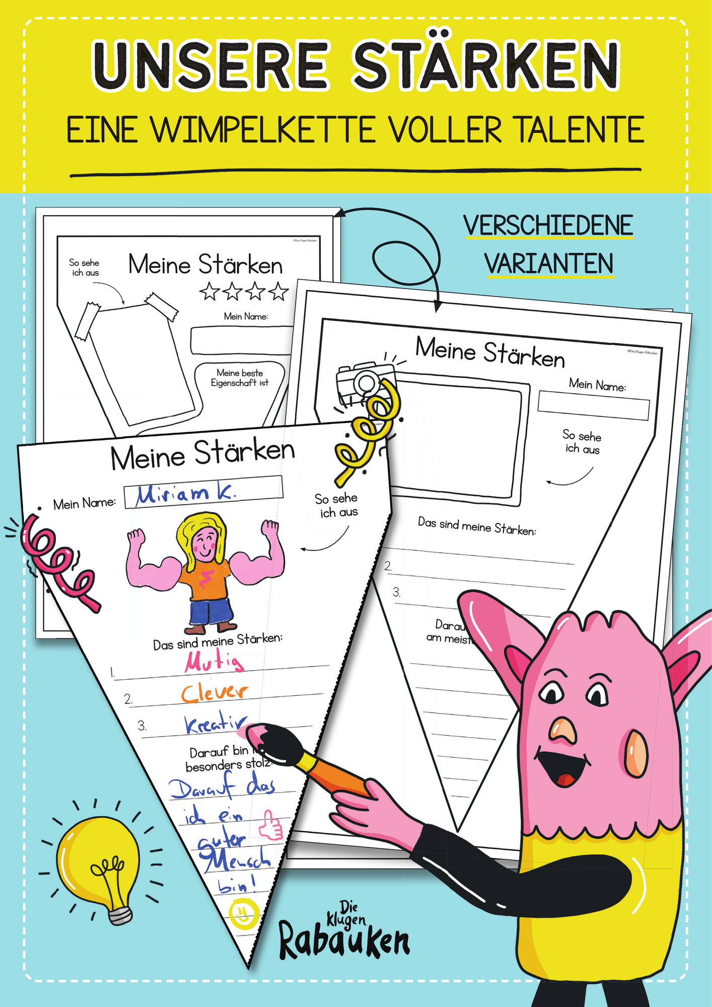Unsere Stärken – Eine Wimpelkette voller Talente