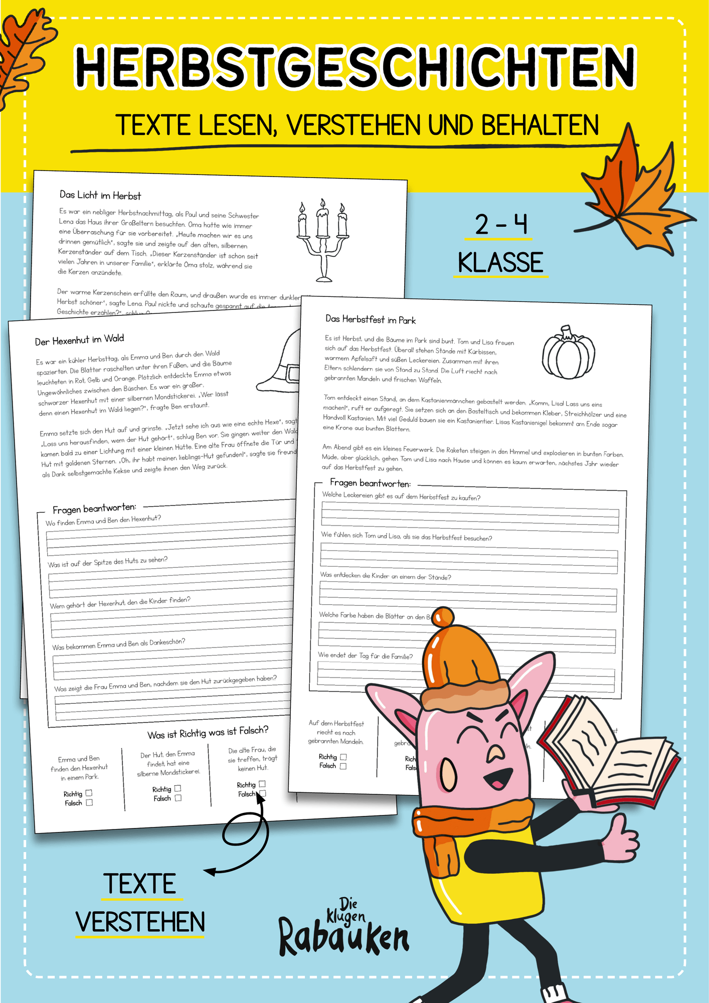 Herbstgeschichten Texte verstehen