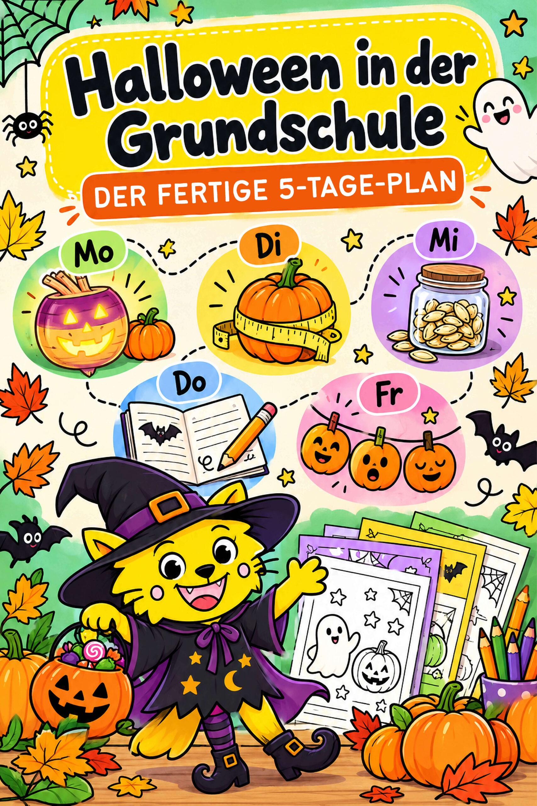 Halloween in der Grundschule: 5-Tage-Plan