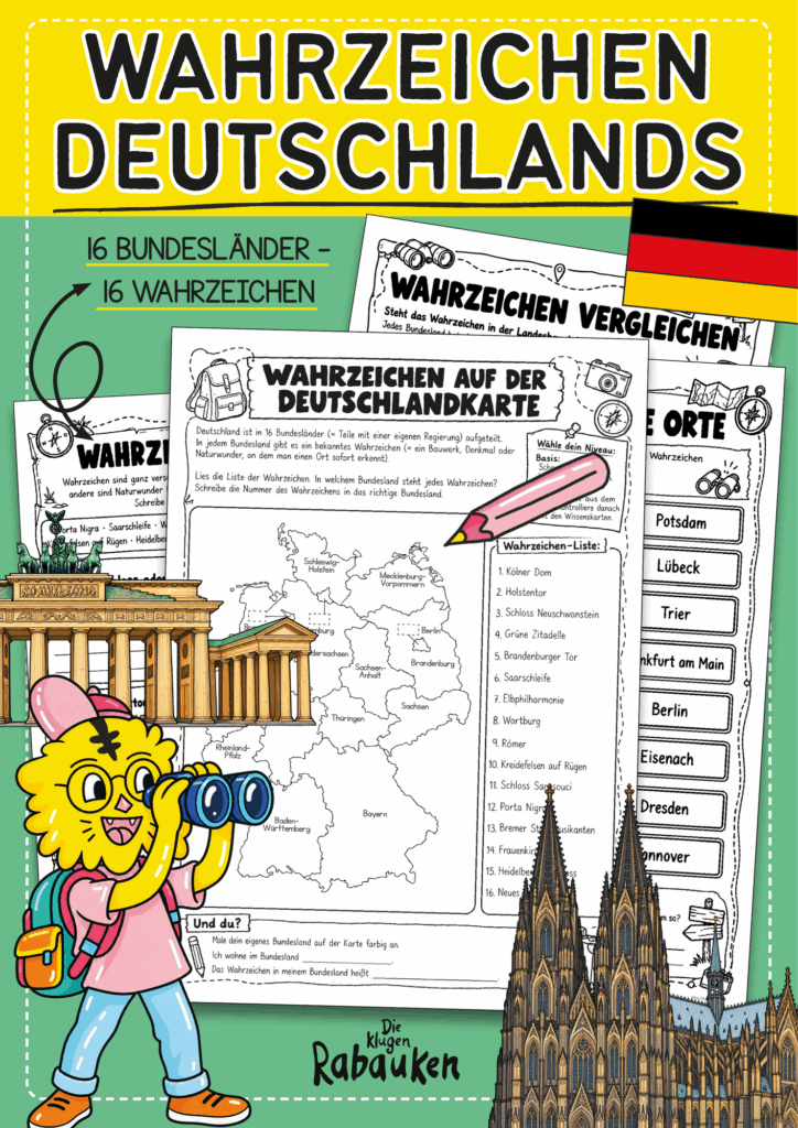 Wahrzeichen Deutschlands Cover – Wahrzeichen Deutschland Arbeitsblätter