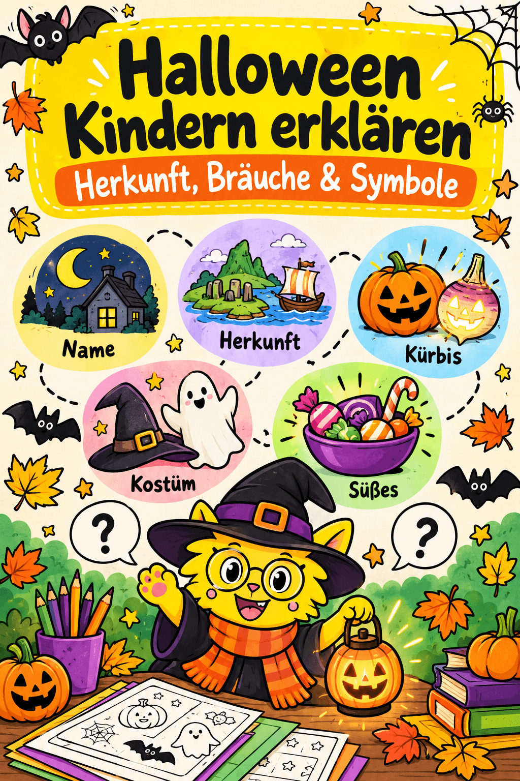 Halloween Kindern erklären: Herkunft & Symbole